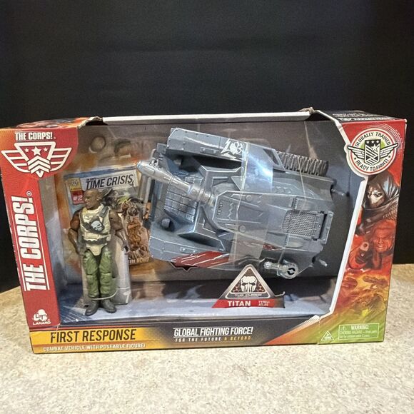 Lanard Other - The Corps! ~ First Response Combat Vehicle ~ Siege Tank & Titan -damaged box